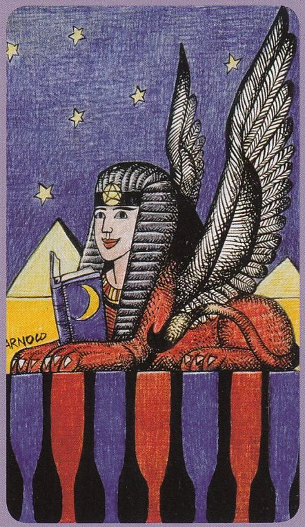 Seven of Cups from the Jolanda Tarot deck