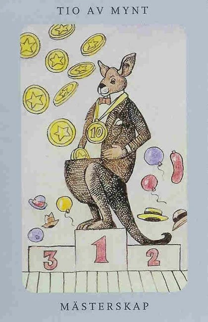 Ten of Pentacles from the Jolanda Tarot deck