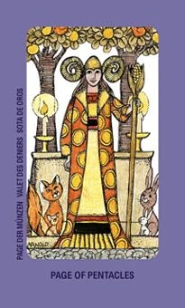 Page of Pentacles from the Jolanda Tarot deck