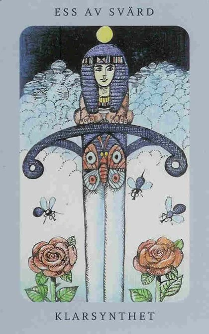 Ace of Swords from the Jolanda Tarot deck