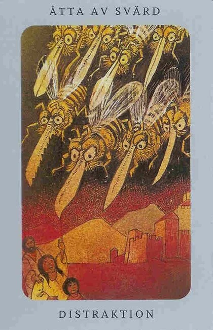 Eight of Swords from the Jolanda Tarot deck