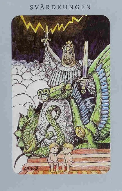 Knight of Cups from the Jolanda Tarot deck