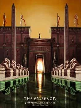 The Emperor card from the Journey Into Egypt Tarot deck