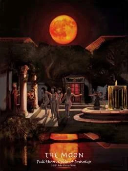 The Moon card from the Journey Into Egypt Tarot deck