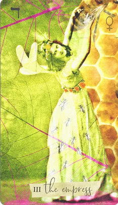 The Empress card from the Journey Of The Sacred Bee Tarot deck