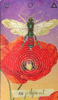Judgement card from the Journey Of The Sacred Bee Tarot deck