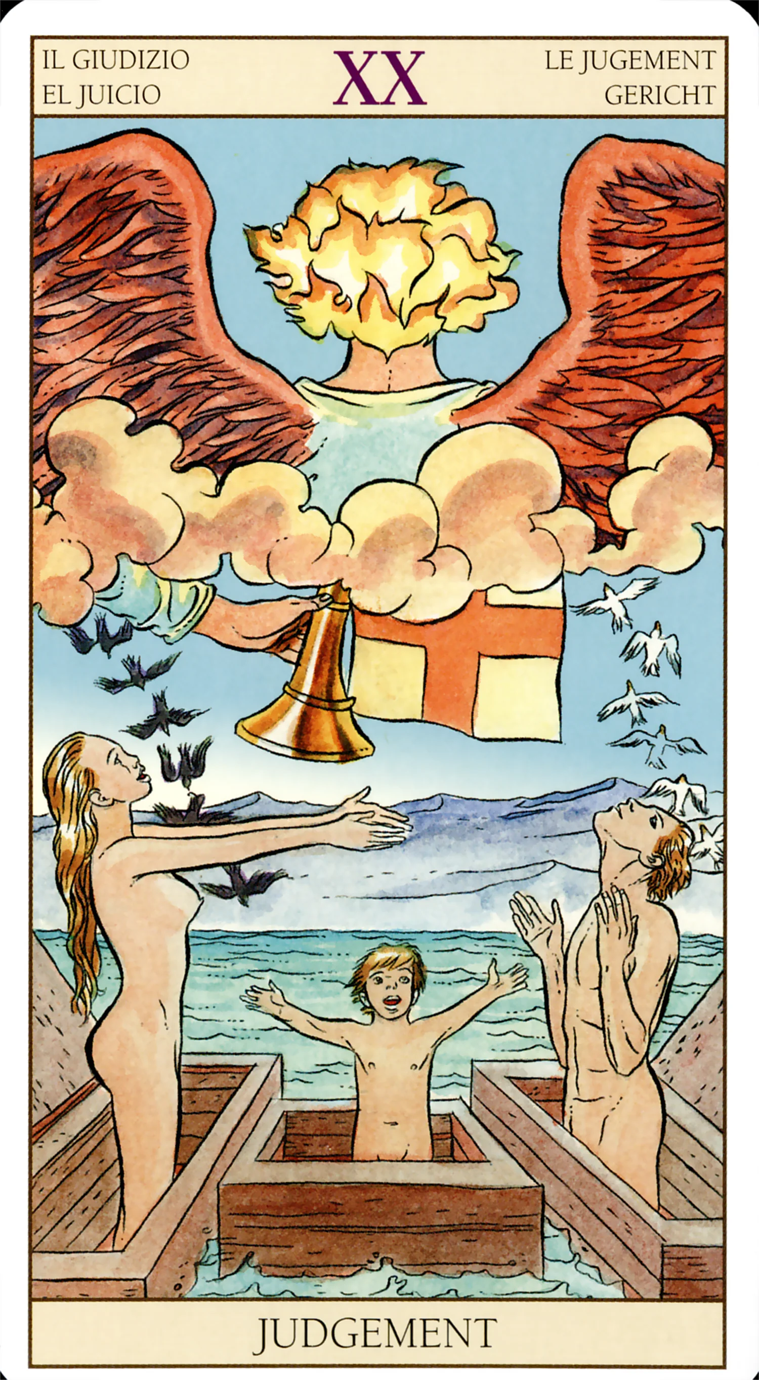 Judgement card from the Tarot of the New Vision deck by Lo Scarabeo