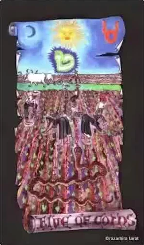 The Chariot card from the Kabbalistic Visions Tarot deck