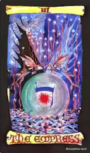 Strength card from the Kabbalistic Visions Tarot deck