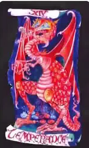 The Moon card from the Kabbalistic Visions Tarot deck