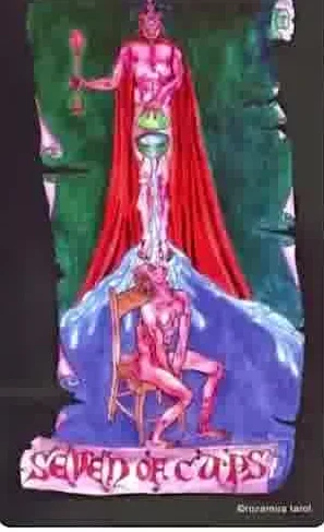 Eight of Wands card from the Kabbalistic Visions Tarot deck