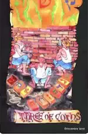 Two of Cups card from the Kabbalistic Visions Tarot deck