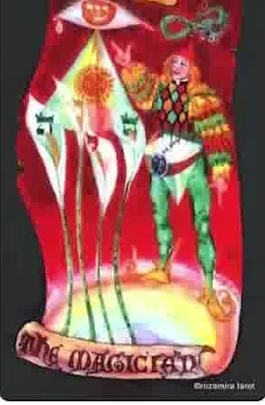 Three of Cups card from the Kabbalistic Visions Tarot deck