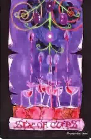 Five of Cups card from the Kabbalistic Visions Tarot deck