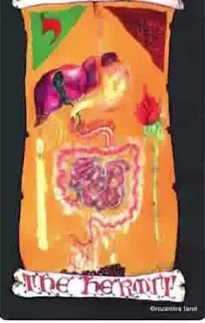 Eight of Cups card from the Kabbalistic Visions Tarot deck