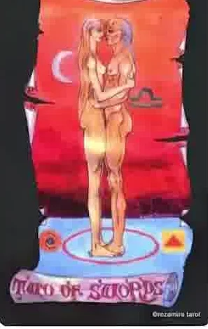 Ten of Cups card from the Kabbalistic Visions Tarot deck