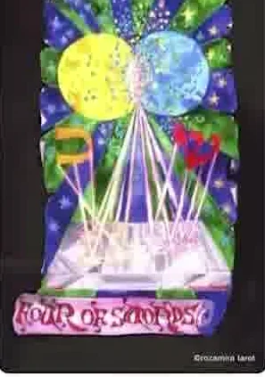 King of Cups card from the Kabbalistic Visions Tarot deck