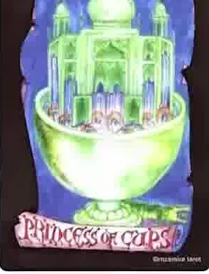 Queen of Swords card from the Kabbalistic Visions Tarot deck