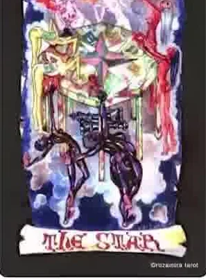 Four of Pentacles card from the Kabbalistic Visions Tarot deck