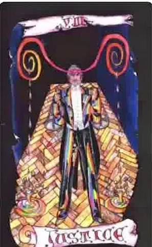 Ten of Pentacles card from the Kabbalistic Visions Tarot deck