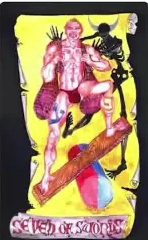 Queen of Pentacles card from the Kabbalistic Visions Tarot deck