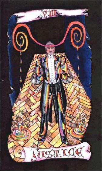 Justice - Kabbalistic Visions Tarot - Tarot Deck by Marco Marini & Luigi Scapini