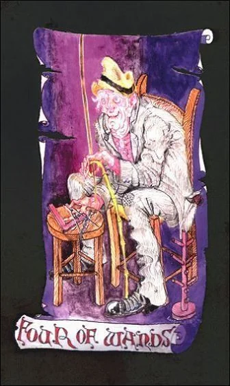 Four of Wands - Kabbalistic Visions Tarot - Tarot Deck by Marco Marini & Luigi Scapini