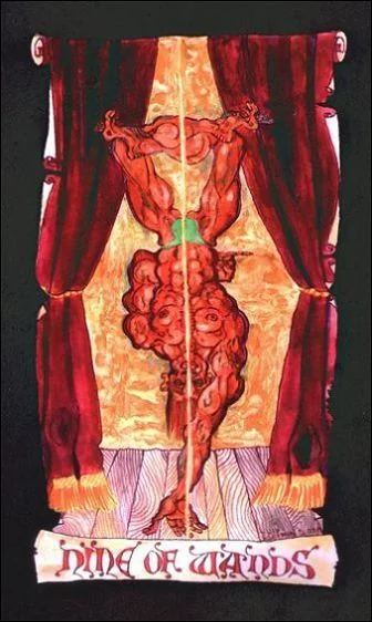 Nine of Wands - Kabbalistic Visions Tarot - Tarot Deck by Marco Marini & Luigi Scapini