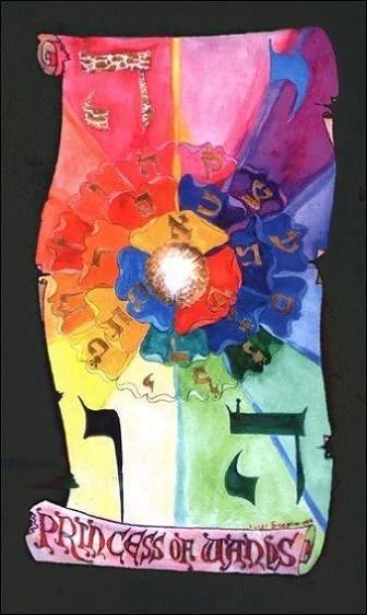 Princess of Wands - Kabbalistic Visions Tarot - Tarot Deck by Marco Marini & Luigi Scapini
