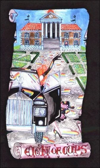 Eight of Cups - Kabbalistic Visions Tarot - Tarot Deck by Marco Marini & Luigi Scapini