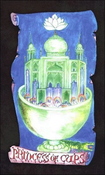 Princess of Cups - Kabbalistic Visions Tarot - Tarot Deck by Marco Marini & Luigi Scapini