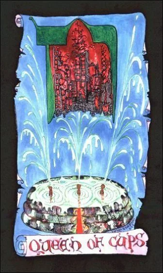 Queen of Cups - Kabbalistic Visions Tarot - Tarot Deck by Marco Marini & Luigi Scapini