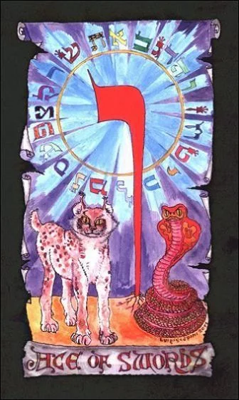 Ace of Swords - Kabbalistic Visions Tarot - Tarot Deck by Marco Marini & Luigi Scapini