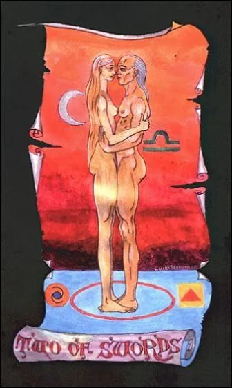 Two of Swords - Kabbalistic Visions Tarot - Tarot Deck by Marco Marini & Luigi Scapini