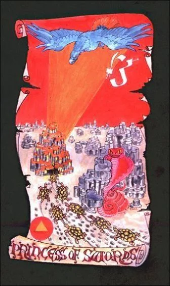 Princess of Swords - Kabbalistic Visions Tarot - Tarot Deck by Marco Marini & Luigi Scapini