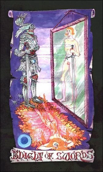 Knight of Swords - Kabbalistic Visions Tarot - Tarot Deck by Marco Marini & Luigi Scapini