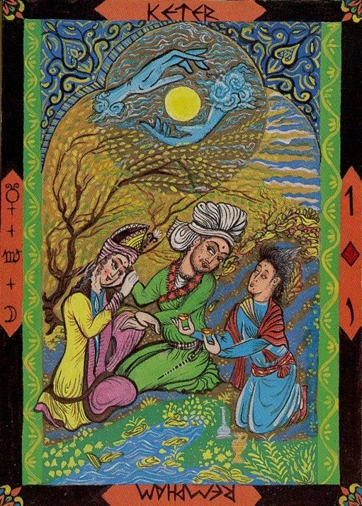 Ace of Pentacles card from the Kazanlar Tarot deck