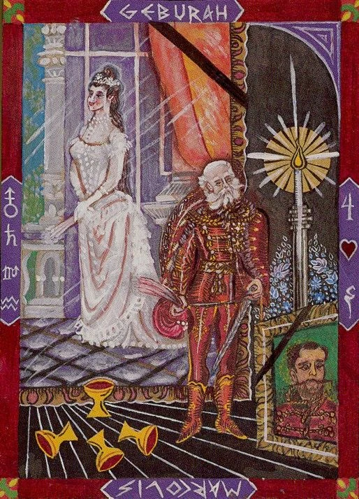 Four of Cups card from the Kazanlar Tarot deck