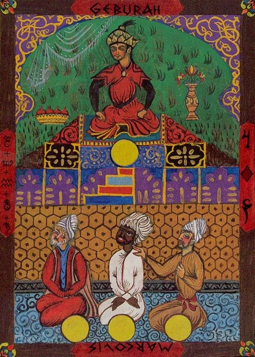 Four of Pentacles card from the Kazanlar Tarot deck