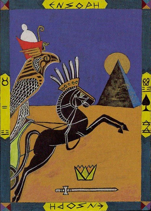 Knight of Swords card from the Kazanlar Tarot deck