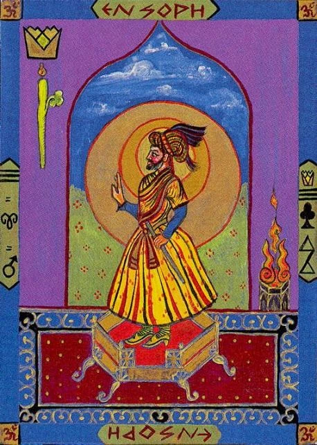 Queen of Wands card from the Kazanlar Tarot deck
