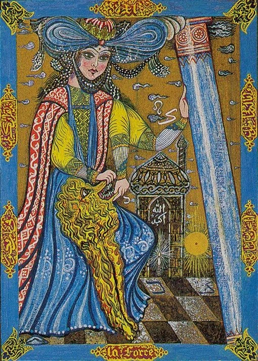 Strength card from the Kazanlar Tarot deck