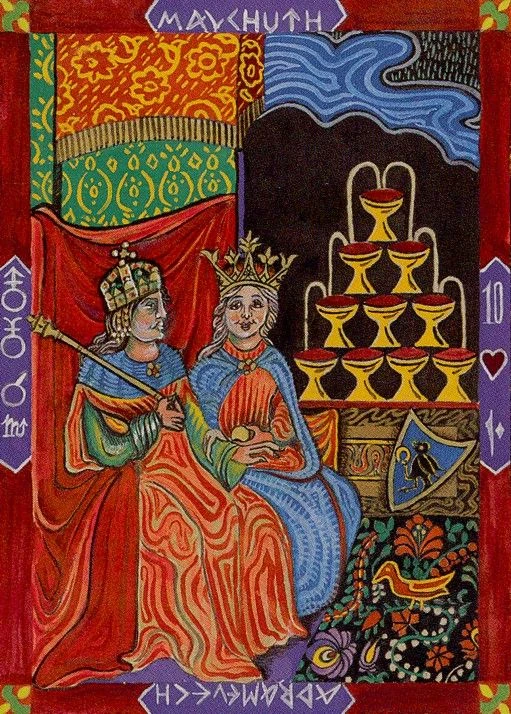 Ten of Cups card from the Kazanlar Tarot deck