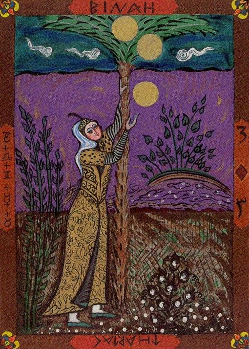 Three of Pentacles card from the Kazanlar Tarot deck