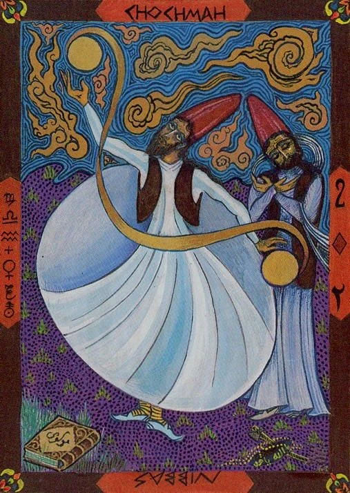 Two of Pentacles card from the Kazanlar Tarot deck