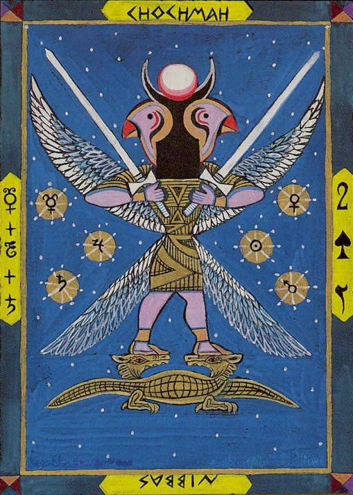 Two of Swords card from the Kazanlar Tarot deck