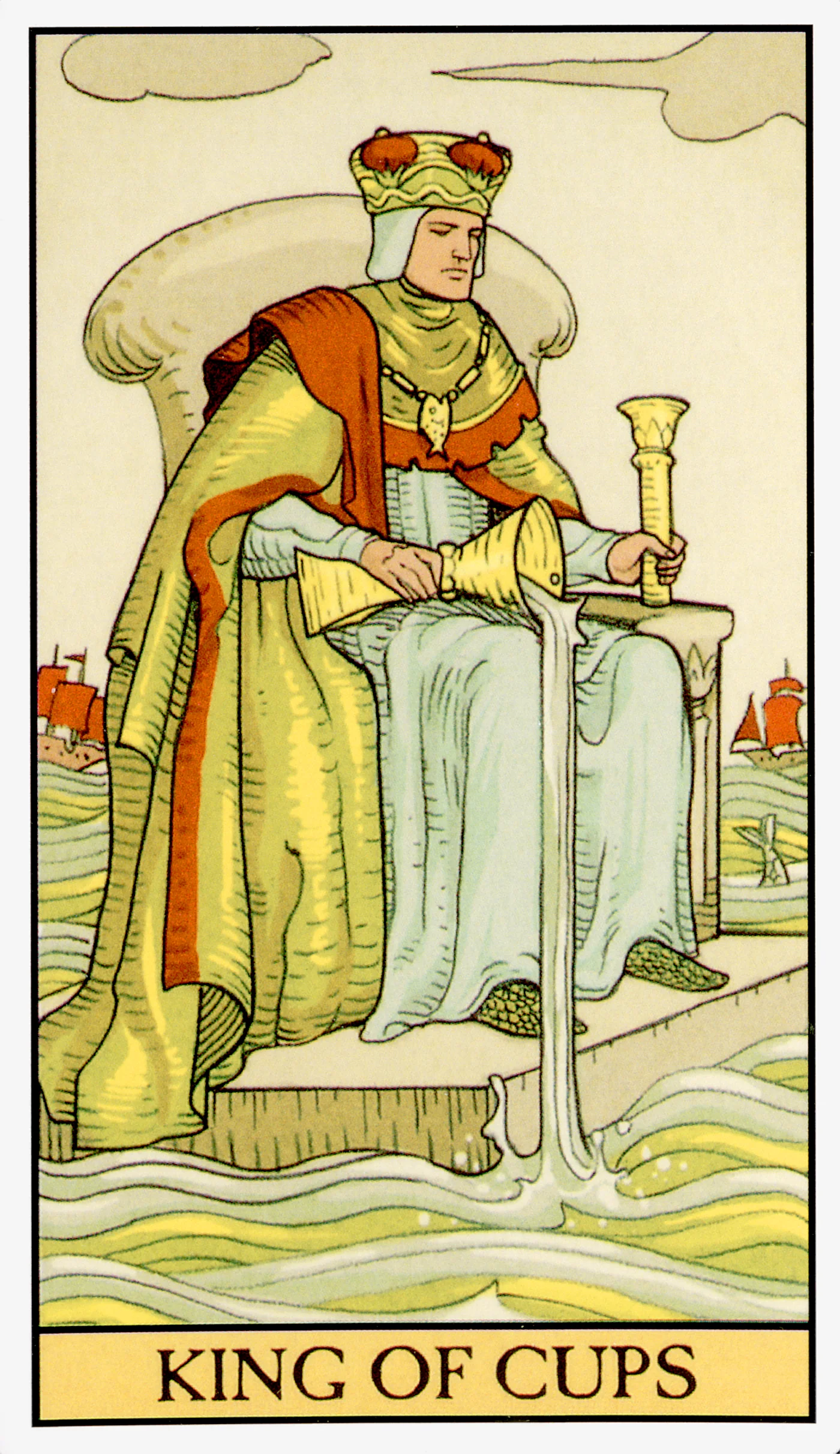 King of Cups — After Tarot by Lo Scarabeo King of Cups card from the After Tarot deck by Lo Scarabeo