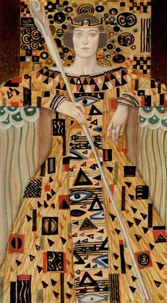King of Wands - Klimt Tarot - Tarot Deck by A. A. Atanassov