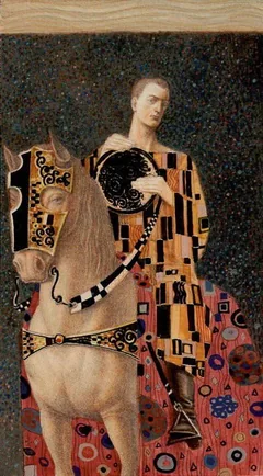 Knight of Pentacles - Klimt Tarot - Tarot Deck by A. A. Atanassov