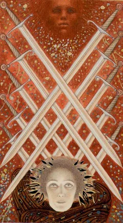 Ten of Swords - Klimt Tarot - Tarot Deck by A. A. Atanassov